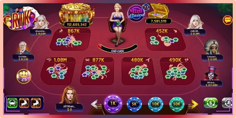 Luật chơi game Bầu Cua Rikvip