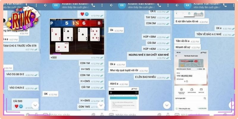 Hỗ trợ của Rikvip trong nhóm kéo Baccarat
