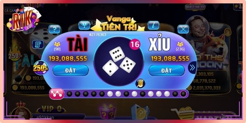 Hướng dẫn chơi Tài Xỉu Rikvip